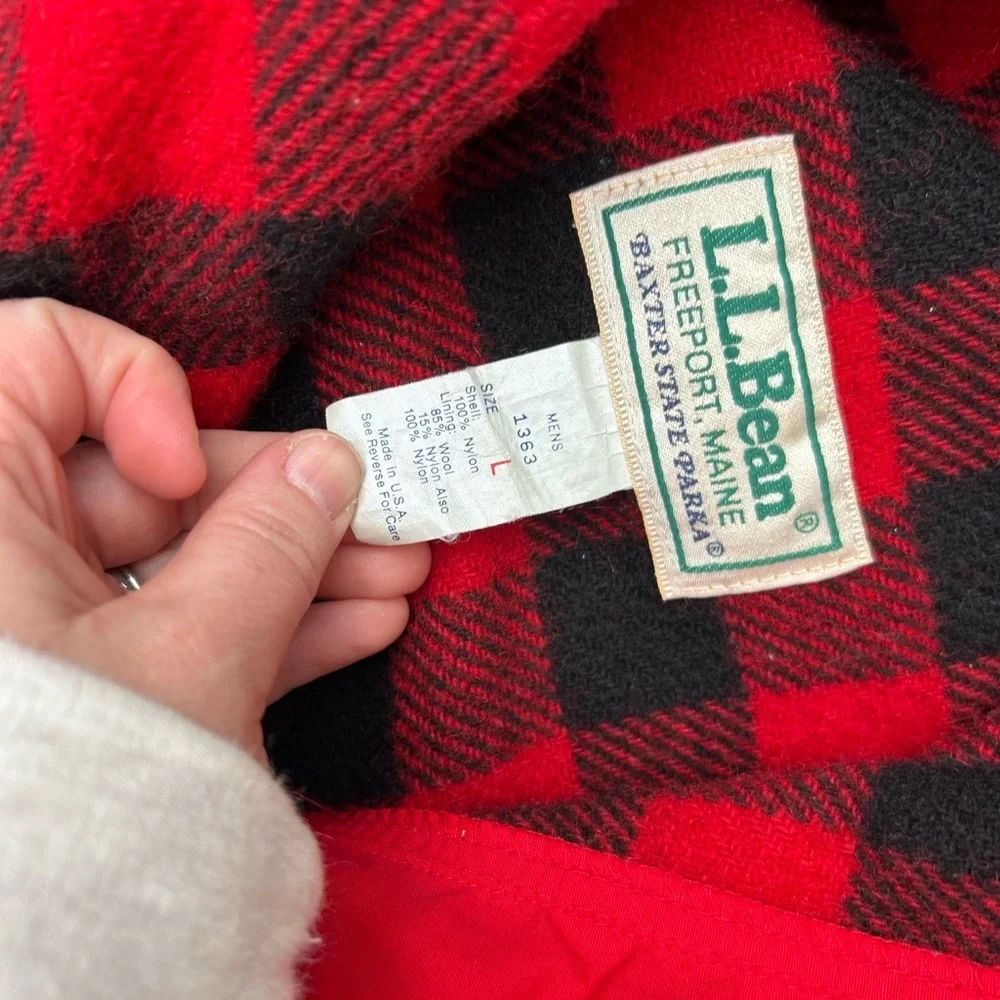 L.L. Bean Men's Baxter State Parka Bold Red Large